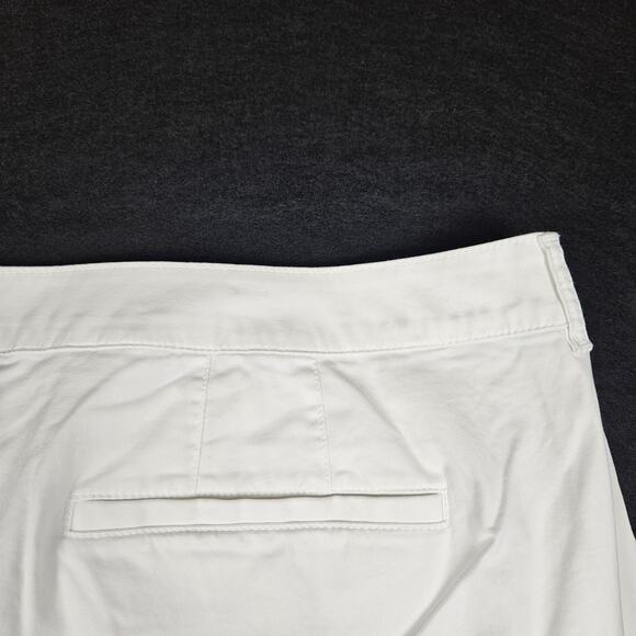 Lane Bryant City Chino Shorts White Cotton Stretch 5" Summer Womens Plus Size 28 - Picture 4 of 12